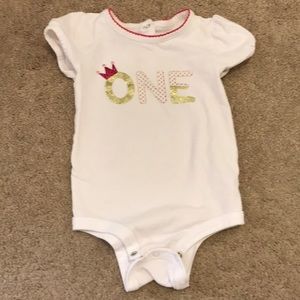 Two pieces onesie in white and colored